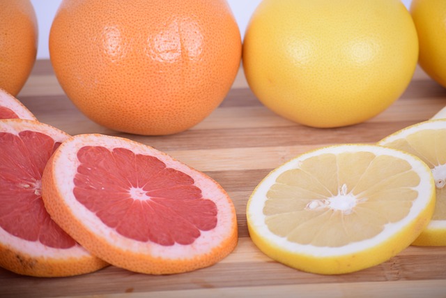 Frische Grapefruit für die Teesorte Früchtetee Grapefruit Punch