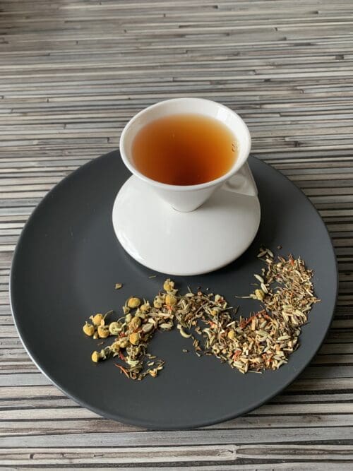 Grün Honeybusch Rotbuschteemischung Entspannungszeittee teesorte tee