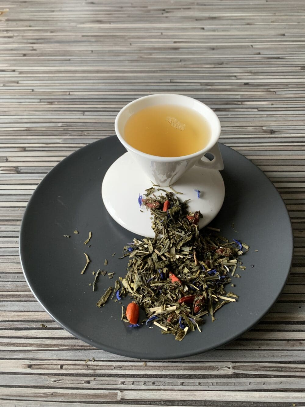 Grünteemischung Sencha Gojiberry Granatapfel Heidelbeer grüner tee teesorte