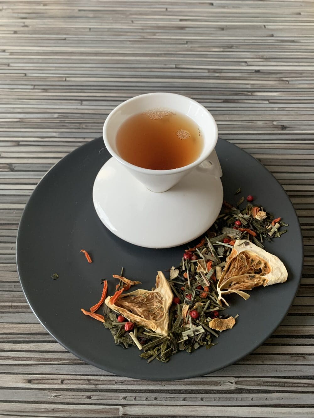 Grünteemischung mit schwarzem Tee Kuss der Karibik grüntee teesorte tee