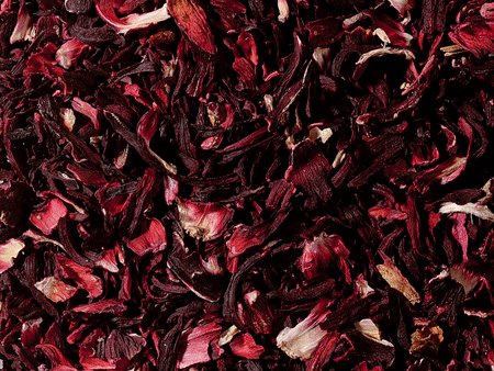 Hibiskusblüten geschnitten teesorte tee