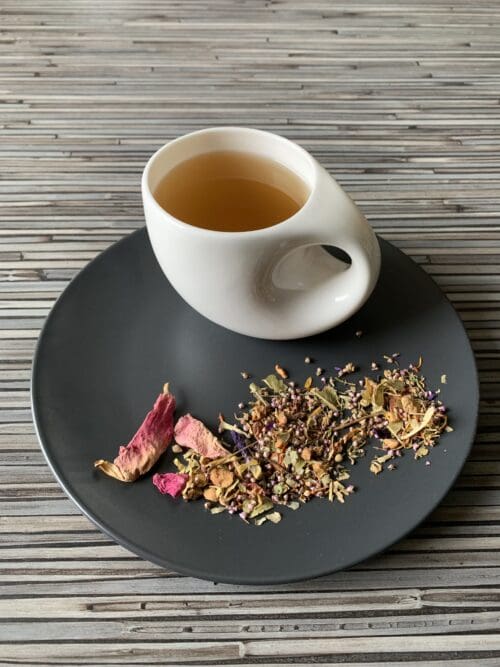 Kräuterteemischung Blütenmeer Kirsch Himbeer teesorte tee