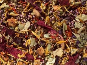 Kräuterteemischung Blütenmeer Kirsch Himbeer teesorte tee