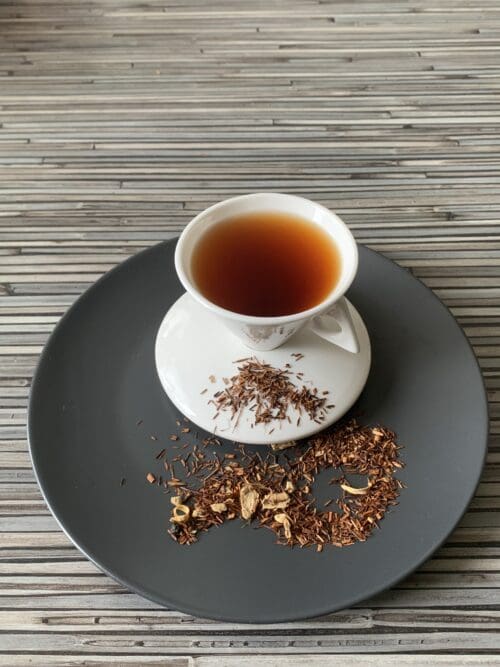 Rotbuschteemischung Orange Ingwer rooibosh tee teesorte rotbusch