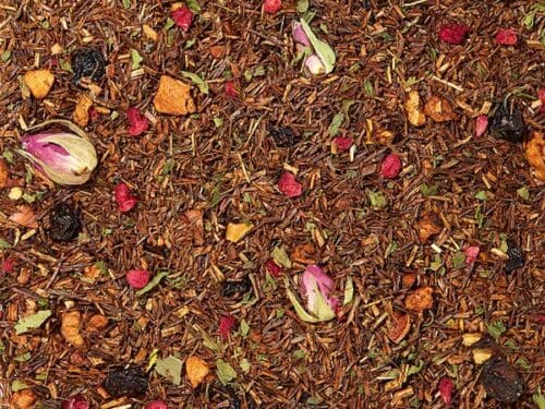 Rotbuschteemischung Traubenernte teesorte rooibosh afrika