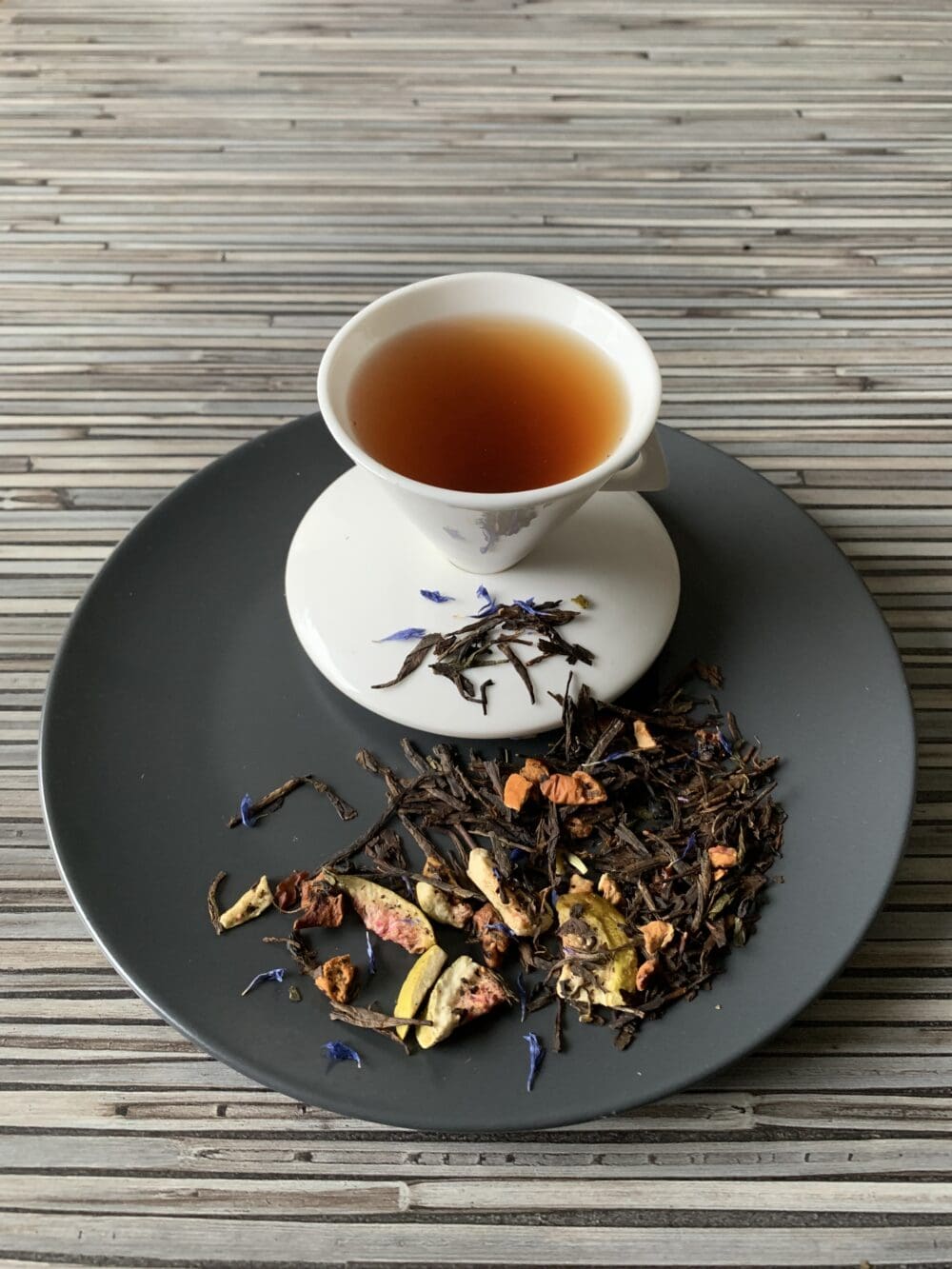 Schwarz-Grünteemischung Black Sencha Süße Feige teesorte tee