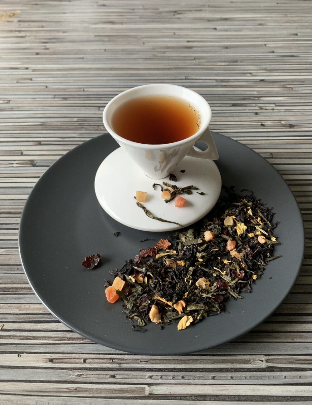 Schwarz-Grünteemischung Zaubermond Erdbeer teesorte tee