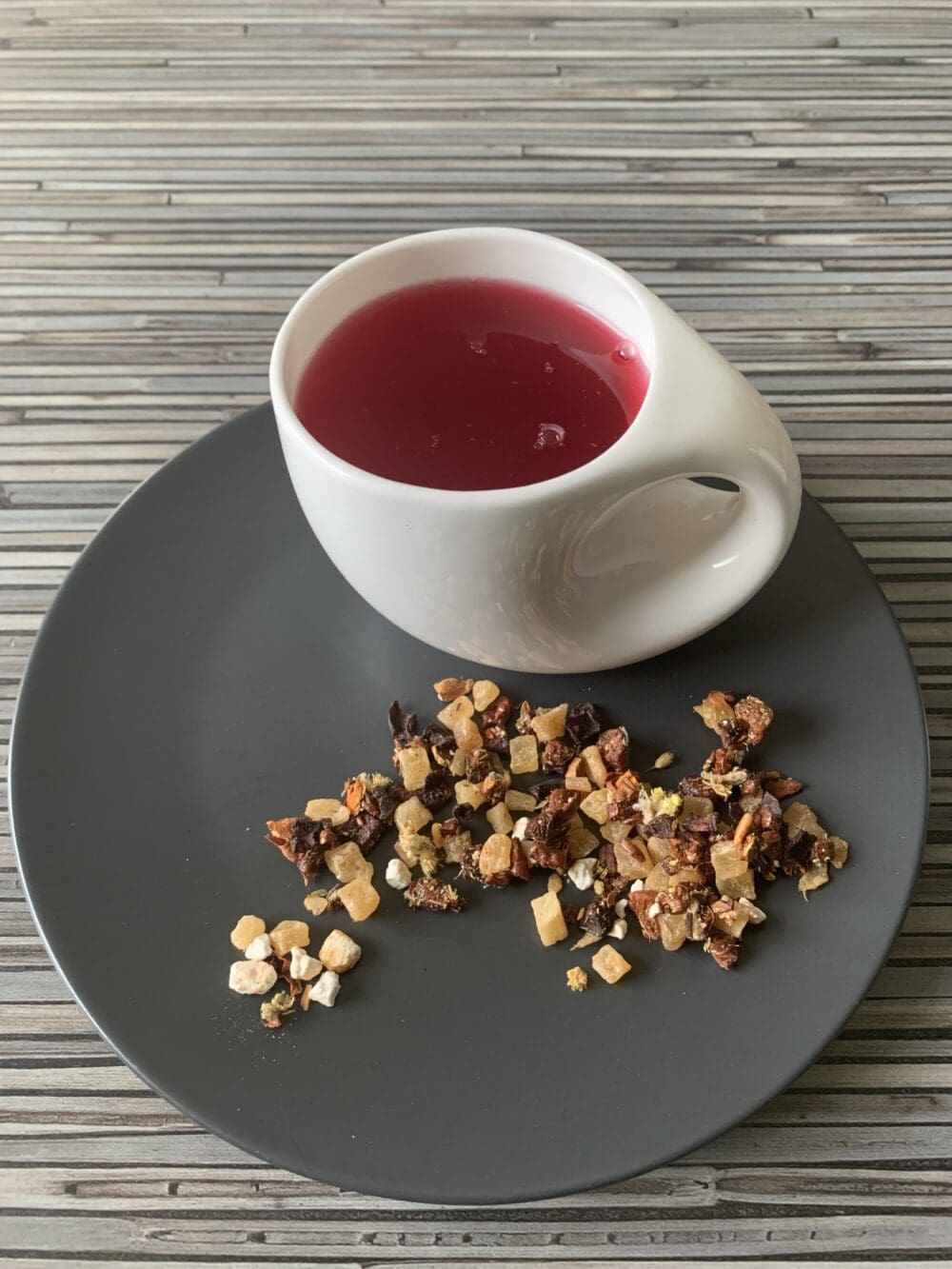 Früchteteemischung Süße Rhabarberlimo Rhabarber Zitrone teesorte tees früchtetee