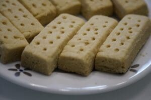 Grüntee Ingwer Shortbread grüner tee ingwer