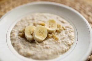 Porridge mit Grüntee Sencha Ingwer teesorte moringa grüner tee