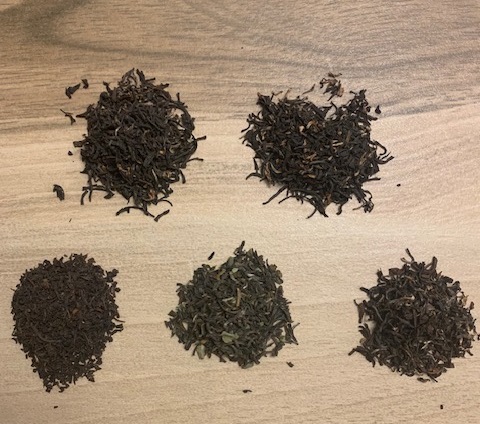 Schwarzer Tee Probier Auswahl teesorte schwarztee