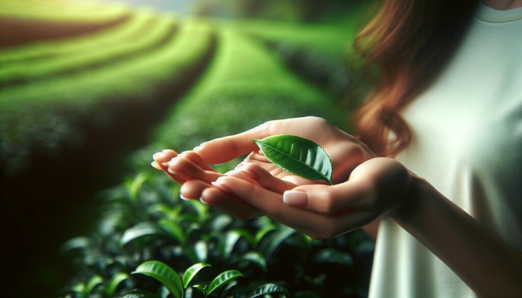 Teeplantage mit natürlichem Anbau ohne Chemie