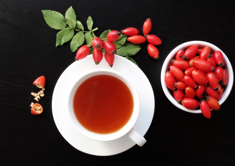 Hagebutte Hagebutte die kleine rote Frucht