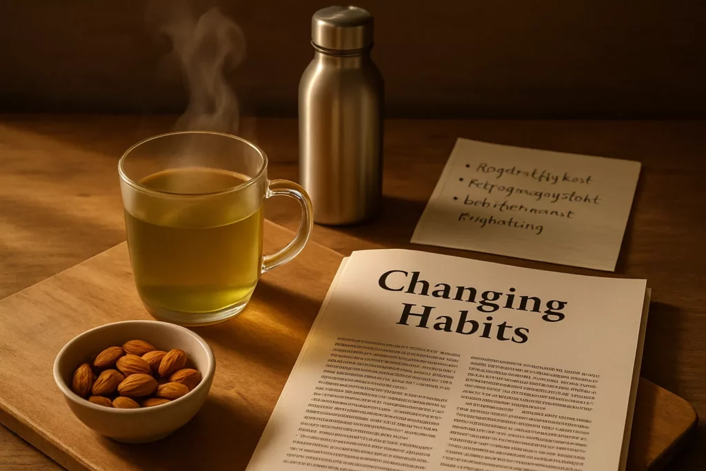 mit tee abnehmen dampfender tee