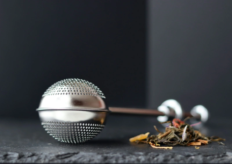 Zubereiten Teesorte Teesieb