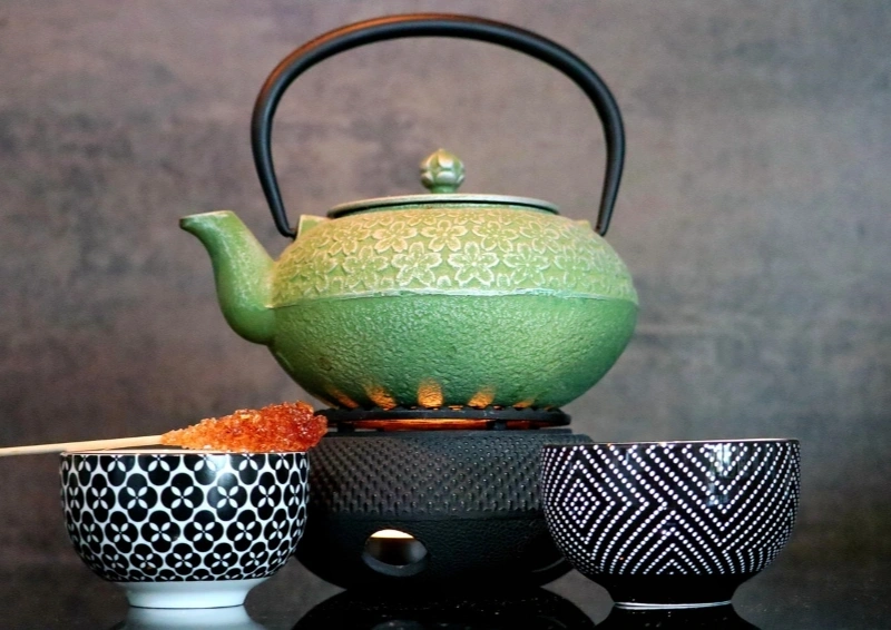 China Pu Erh Mengku Shuang grüne Teekanne und Schalen