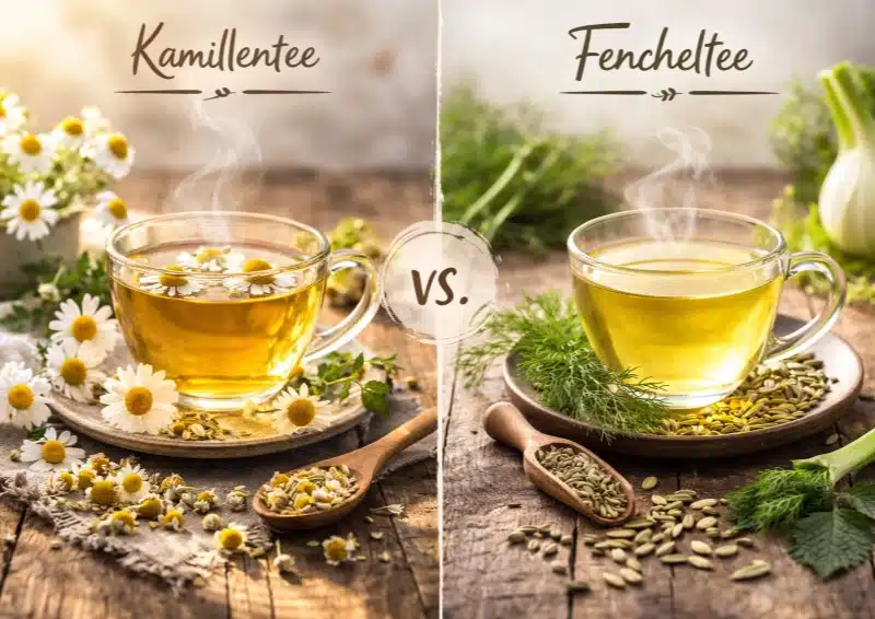 Kamillentee vs Fencheltee beide Tees im Vergleich