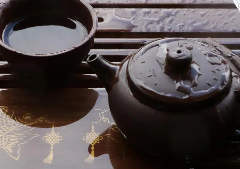 Kanne für Chinesisches Teeritual in Nahaufnahme