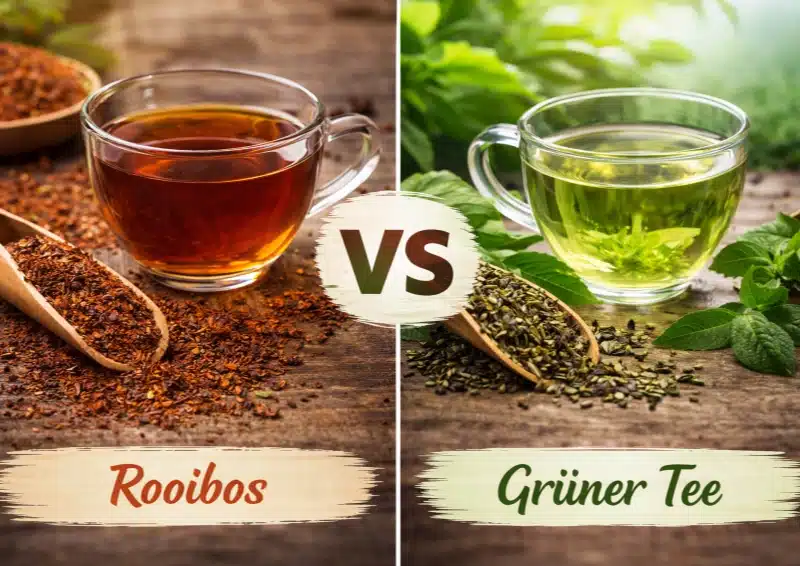 Rooibos vs Grüner Tee beide Tees im Vergleich
