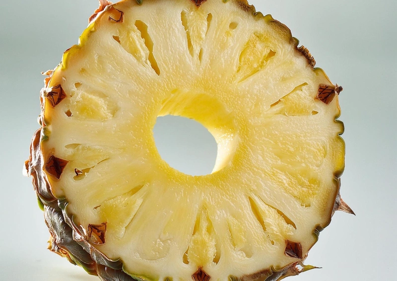 Rotbuschtee Ananas Melone mit frischer Ananas verfeinert