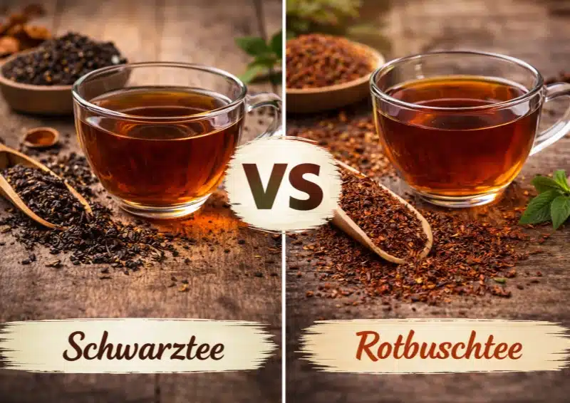 Schwarztee vs Rotbuschtee beide Tees im Vergleich