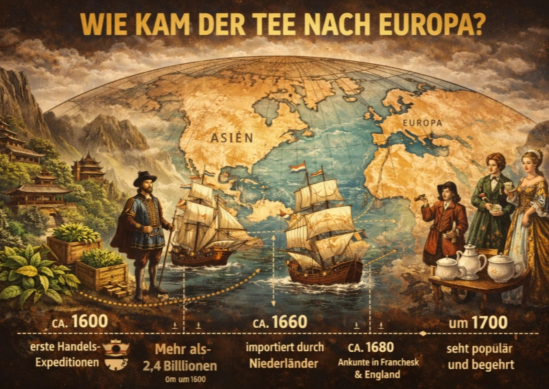 Der Weg des Tees nach Europa
