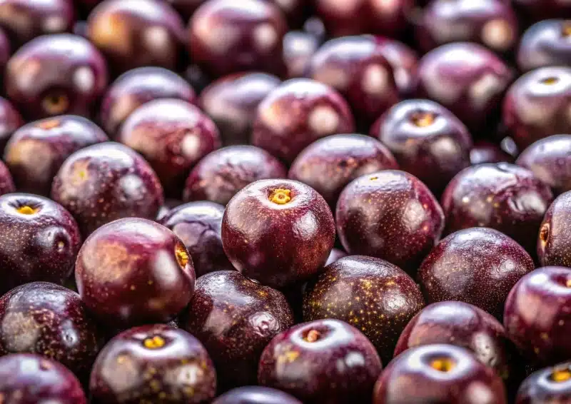 Frische Acai Beeren im Früchtetee Acai Mango Zinger