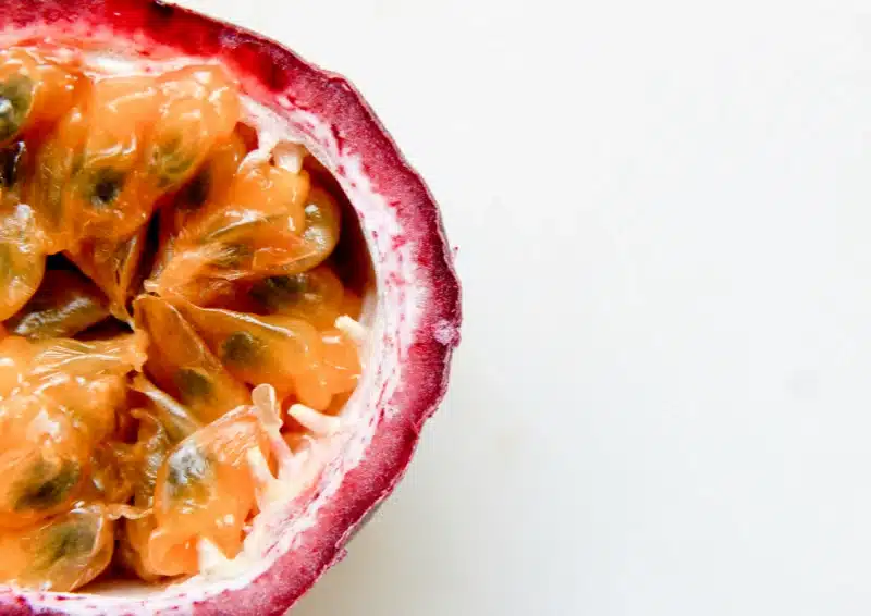 Passionsfrucht im Früchtetee Bambustee Passionsfrucht