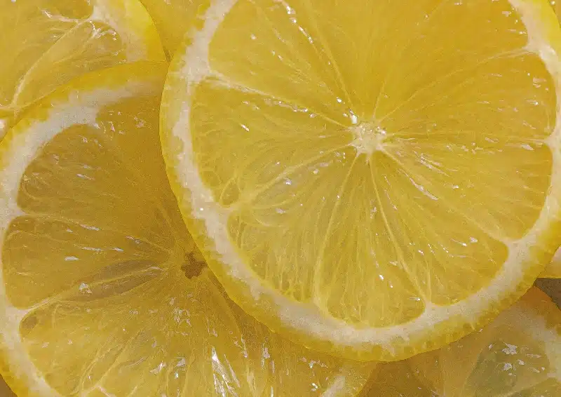 Viel frischer Zitronensgeschmack in der Teesorte Früchtetee Zitronensorbet